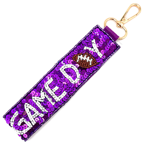 New Arrival <b>Custom</b> Fashionable Beaded Embroidery <b>Keychain</b> High Quality with Stainless Steel Metal and Glass Beads Hot Selling - Product Image 5