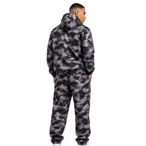 Ensemble de survêtement camouflage OEM personnalisé pour hommes, veste légère à capuche et pantalon de jogging, marque privée, streetwear, USA - Product Image 3