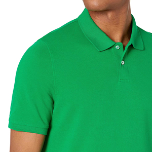 Polo pour hommes en polyester et coton, uni, vierge, prix usine, avec logo personnalisé imprimé, grandes tailles, polos personnalisés - Product Image 6
