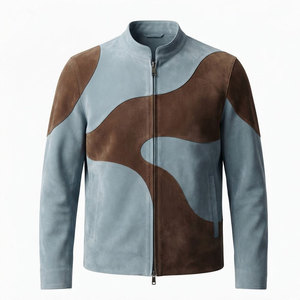 Premium <b>Suede</b> <b>Leather</b> <b>Jacket</b> Featuring Smooth Soft Finish Classic Design Comfortable Fit For Casual And Outdoor Wear - Product Image 1