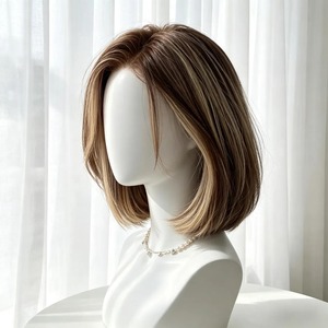 Peluca de cabello humano de 16 pulgadas en oferta, peluca sin pegamento para mujeres, cabello suave y sedoso, peluca de moda disponible a un precio razonable - Product Image 1