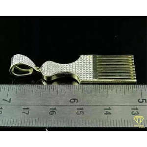 Collar de Diseño Trisha Jewels con Moissanita VVS, Plata de Ley, Estilo Hip Hop Unisex, Totalmente Engastado, Certificado GIA - Product Image 6