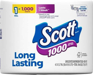 กระดาษชำระสกอตต์ 1000 แผ่น (แพ็ค 1 ห่อ) - Product Image 3