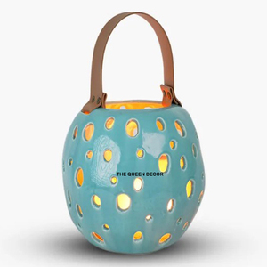 Elegant Design Gold Antique Finish Moroccan <b>Lantern</b> <b>Candle</b> for Home Decoration Hanging & Table Top Use Handmade - Product Image 6