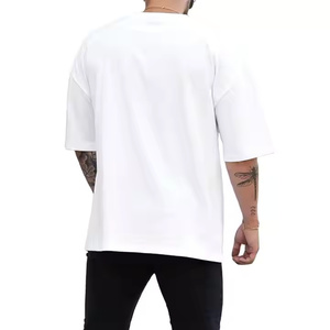 เสื้อยืดผู้ชายไซส์ใหญ่คุณภาพสูง 220 GSM  โลโก้สั่งทำได้ สไตล์สตรีทแวร์ ผ้าฝ้ายเรียบ ดีไซน์เปล่า - Product Image 4