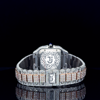 Montre de luxe en acier inoxydable de haute qualité, sertie de diamants, pour mariage et soirée, disponible au prix d'exportation