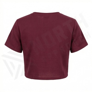 เสื้อครอปแขนสั้นผู้หญิงสีตามสั่ง ทรงเข้ารูป สไตล์ลำลอง แฟชั่น เสื้อผ้าพื้นฐาน สตรีทแวร์ - Product Image 2