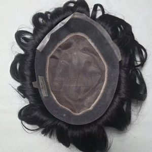 Peluca de Cabello Humano Mono de Primera Calidad Austriaca Taz Hair Bangladesh con Estilos Naturales y Ondas Profundas - Product Image 1