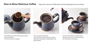 Eco-Friendly <b>Ceramic</b> Coffee <b>Pot</b> Wabi-Sabi Design Durable Handcrafted For Coffee Brewing - Product Image 3