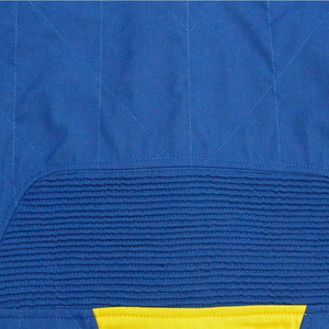 Traje de Carreras de Karting con Estampado de Llamas Personalizado, Azul y Amarillo, de Dos Capas, Ignífugo, OEM, Venta al Por Mayor, Ropa Deportiva para Automovilismo - Product Image 6