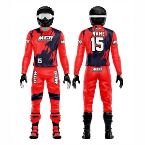 Nouvelle combinaison de couleurs de haute qualité, impression par sublimation, tissu Cordura extensible, taille personnalisée, équipement de course ATV, BMX et motocross - Product Image 1