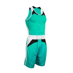 Ensemble de vêtements de combat personnalisés pour hommes, maillot et short respirants, uniforme sportif léger à séchage rapide pour l'entraînement - Product Image 5