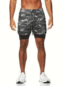 Shorts de course athlétiques respirants pour hommes les plus vendus, avec cordon de serrage, décontractés, séchage rapide, légers, pour la gym, l'entraînement, le jogging et le sport - Product Image 5