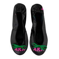 Ballerines pliables noires, vertes et roses avec étui de rangement, chaussures de voyage portables à enfiler, légères, pour femmes