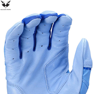 High Performance Raccoon Sports Left-Hand Leather <b>Baseball</b> Batting Gloves Hook Loop Closure Custom Logo Sizes Lightweight - Product Image 6