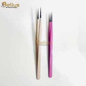Pinzas para Pestañas de Punta Suave para Principiantes, Venta Directa de Fábrica, Pinzas para Pestañas con Cabeza Larga y Recta, Herramienta para Pestañas con Logotipo Personalizado - Product Image 6