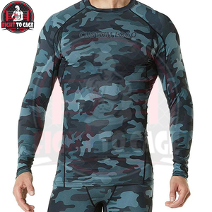 T-shirt de compression lavé de bonne qualité pour homme, nouvelle tendance, léger, séchage rapide, imprimé numérique, pour MMA, fitness, rashguard, vêtement de sport pour adulte - Product Image 3