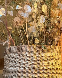 Woven Seagrass Round Laundry <b>Basket</b> Natural Handmade <b>Storage</b> <b>Basket</b> Wholesale eco-friendly Made in Vietnam - Product Image 5