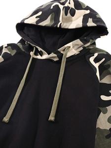 เสื้อฮู้ดครอปท็อปผู้หญิงสำหรับฤดูหนาว แขนยาว ผ้าฝ้ายฟลีซนุ่ม เป็นมิตรกับสิ่งแวดล้อม มีฮู้ดปรับได้ ปลายแขนเสื้อริบ - Product Image 3