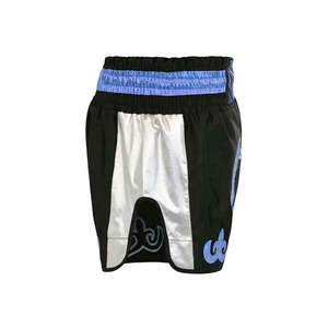 Short de combat Muay Thai et boxe pour hommes, en satin extensible respirant et à séchage rapide, 100 % polyester, personnalisable en gros - Product Image 5