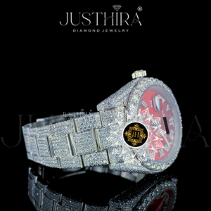 Reloj Mecánico Automático Personalizado Estilo Hip Hop, Marca de Lujo, Chapado en Oro, con Diamantes Moissanite VVS para Hombre - Product Image 4