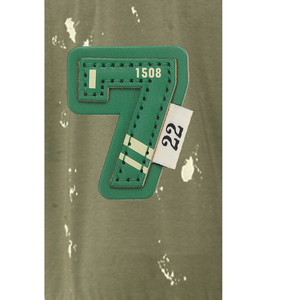 Ensemble de survêtement 2-en-1 vert pour homme, col à capuche, veste à cordon de serrage, pantalon long, imprimé lettres, sportif décontracté, 100% coton - Product Image 4