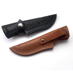 Funda de cuero de grano completo hecha a mano para cuchillo de caza, herramientas de camping y herramientas para exteriores. - Product Image 6