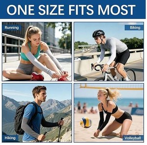 Mangas Protectoras para Brazos, para Hombre y Mujer, con Logotipo Personalizado, Protección UV, Refrigerantes, para Deportes al Aire Libre - Product Image 3