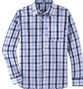 Chemises à carreaux décontractées 100 % coton pour enfants, chemises habillées à manches longues pour garçons, logo personnalisé, séchage rapide, écologiques - Product Image 5