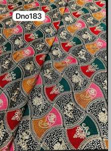 Tela Premium de 55 Pulgadas con Bordado Pesado Panna, Material de Vestido de Lujo con Pedrería, Proveedor Mayorista de Textiles de Alta Calidad - Product Image 3