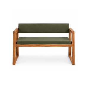 Ensemble de canapés d'extérieur modernes en teck massif avec coussins, mobilier de jardin pour villa, hôtel, complexe hôtelier, salon de jardin au bord de la piscine - Product Image 2