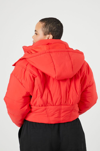 New Puffer <b>Jacket</b> Crop Top Embroidered for Women Cold Weather <b>Jacket</b> With Full Customization on Trending - Product Image 5