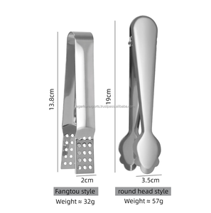 Pinces à glace en acier inoxydable, accessoires de bar haut de gamme, design élégant pour la maison, le bar, l'hôtel, les fêtes - Product Image 2