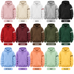 Nueva Sudadera con Capucha Oversize Rosa Unisex de Moda con Estampado de Letras 100% Algodón en la Capucha y el Manga Izquierdo, Estilo Casual - Product Image 6