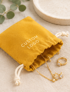Sac cadeau en coton vert olive avec cordon de serrage, logo personnalisé, durable, écologique, petite pochette anti-poussière en coton mousseline - Product Image 5