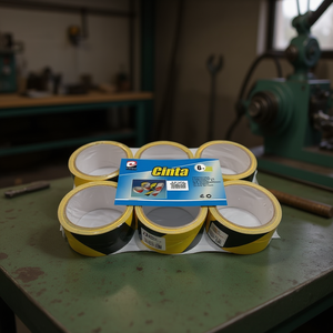 CINTA Ruban adhésif imperméable noir et jaune simple face 4,8 cm * 17 m, sensible à la pression, en acrylique - Product Image 3