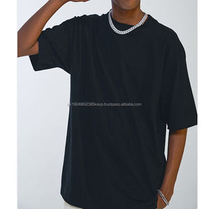 <b>Top</b> trending Streetwear Blank Vintage Washed Tee Heavyweight <b>Men</b> Boxy <b>Cropped</b> Oversized Distressed T-shirt loose fit - Product Image 6