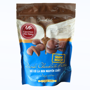 Chocolat pur pour confiserie, boulangerie, biscuits, gâteaux – Utilisation OEM/ODM – Chocolat noir véritable 65 % cacao en boutons 1 kg – HALAL – Vente chaude - Product Image 1