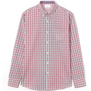 Chemise décontractée personnalisée pour homme, à manches longues, col rond, boutonnée, à carreaux, coupe classique, 100 % coton respirant, OEM ODM, vente en gros - Product Image 1