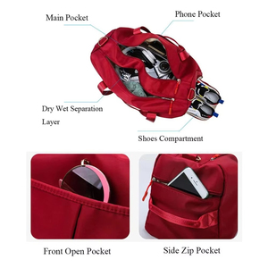 Durable Lightweight Breathable Eco-Friendly Polyester Sports Bag <b>Water</b> Resistant Fabric Spacious Storage Gym Travel Outdoor - Product Image 4