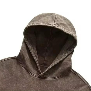 Sudadera con Capucha Extra Grande de Estilo Vintage, Personalizada Glory OEM, para Hombre, Ropa Urbana, Sudadera de Algodón Grueso de Primera Calidad, Venta al Por Mayor - Product Image 5