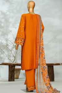 Purple Embroidered Lace & Button Pure Lawn Cotton Pakistani Women's Casual Muslim Summer Salwar Kameez <b>Dress</b> - Product Image 2