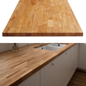 Solid Wood Countertop Sustainable Kitchen Island & Bar Top for Home or Restaurant Natural Wood Grain Surface for Island - Product Image 2