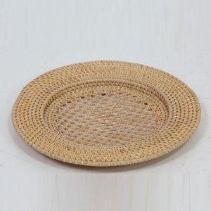 Set de table tressé fait main en matériaux naturels, écologique, pour la décoration de table de salle à manger, idéal pour la cuisine, l'hôtellerie et la restauration - Product Image 1