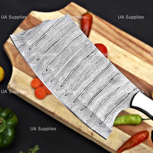 2026 New Design <b>Hot</b> Selling Damascus Steel Full Tang Cleaver Knife Black Honeycomb Handle OEM ODM Private Label Cleaver Knives - Product Image 4