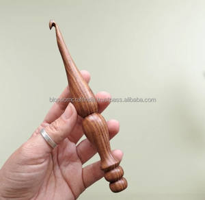 Juego de Agujas de Ganchillo de Bambú Natural para Tejer, Hacer Hilos y Manualidades, Mango Ergonómico, Acabado Liso y Pulido - Product Image 6