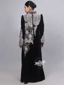 Wholesale Ethnic Wedding Evening Party Wear <b>Kaftan</b> Long Sleeve Floor Length Lightweight <b>Plus</b> <b>Size</b> Polyester Handmade Sequined - Product Image 2