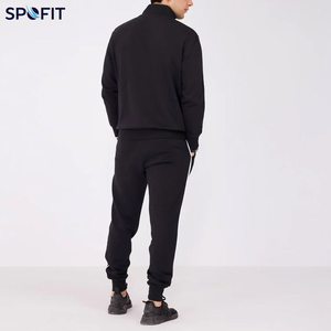Custom Men’s <b>Zip</b> <b>Up</b> Tracksuit Set With Side Stripe Jogger Pants For Sportswear Training Fitness Running and Streetwear - Product Image 2