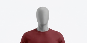 Men's Maroon Crew Neck Short Sleeve Solid Color <b>Polyester</b> <b>T</b>-<b>Shirt</b> Regular Fit Breathable Summer Athletic Wear Shorts Set - Product Image 4