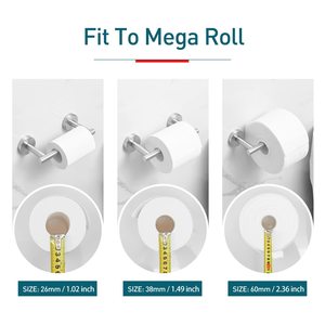 Porte-<span class=keywords><strong>papier</strong></span> <span class=keywords><strong>toilette</strong></span> en acier inoxydable SUS304, bras pivotant, montage mural, pour rouleau géant, distributeur de <span class=keywords><strong>papier</strong></span> <span class=keywords><strong>toilette</strong></span>, nickel <span class=keywords><strong>brossé</strong></span> - Product Image 4